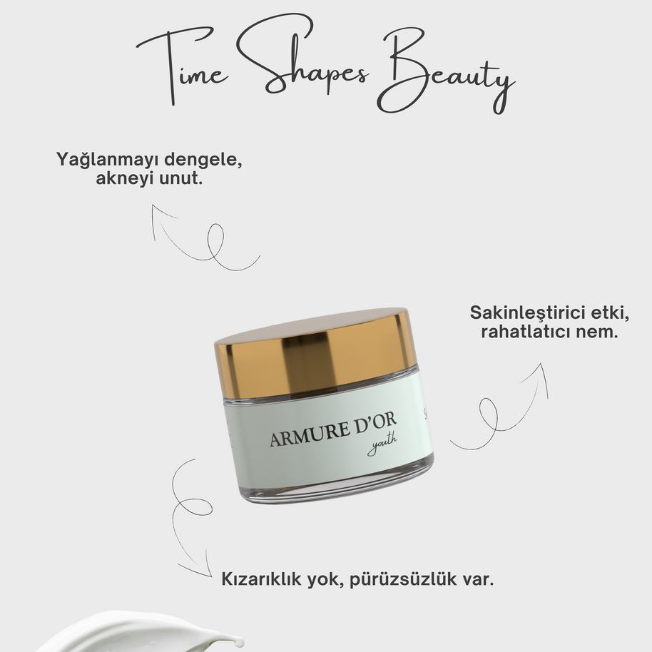 ARMURE D'OR Skin Calm - Akneye Eğilimli Ciltler İçin Nemlendirici Krem