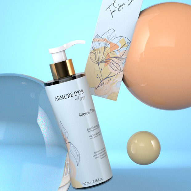 ARMURE D'OR Ageless Flow - Kuru Ve Hassas Ciltler İçin Yüz Temizleme Jeli