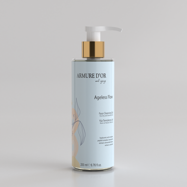 ARMURE D'OR Ageless Flow - Kuru Ve Hassas Ciltler İçin Yüz Temizleme Jeli