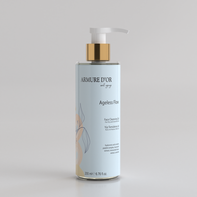 ARMURE D'OR Ageless Flow - Kuru Ve Hassas Ciltler İçin Yüz Temizleme Jeli