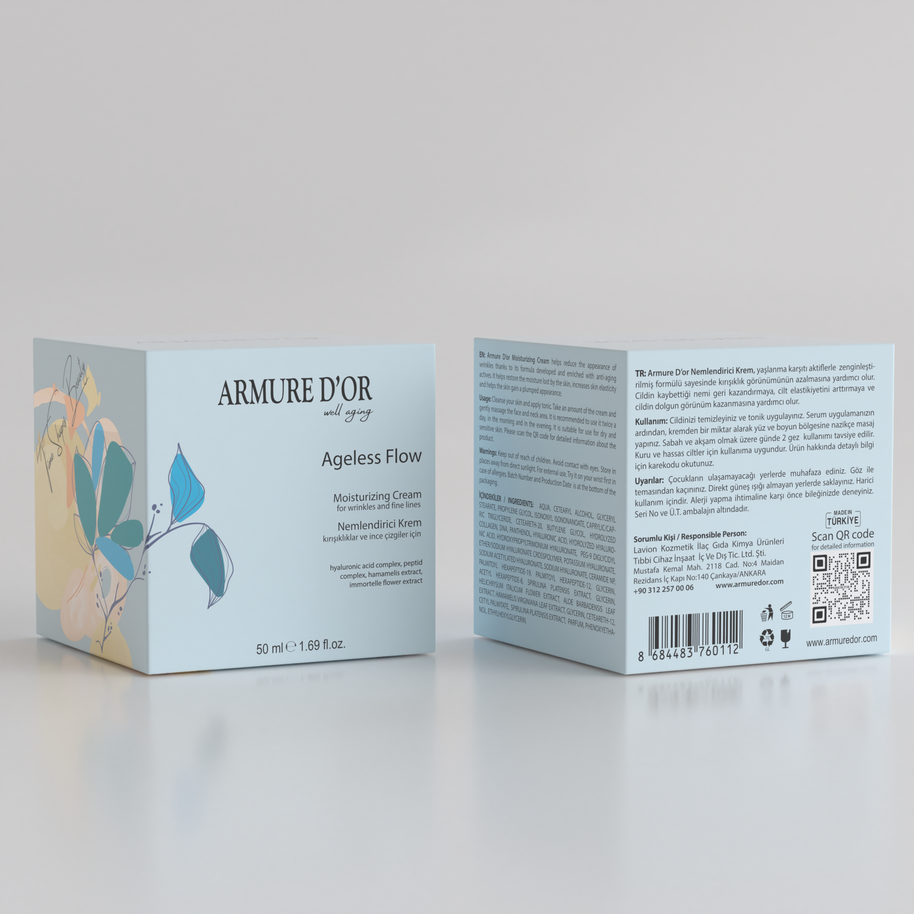 ARMURE D'OR Ageless Flow - Kırışıklık Karşıtı Nemlendirici Krem