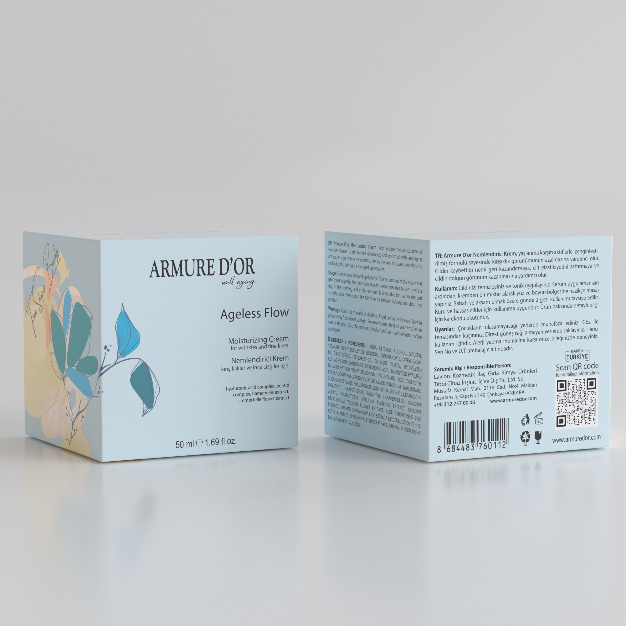 ARMURE D'OR Ageless Flow - Kırışıklık Karşıtı Nemlendirici Krem