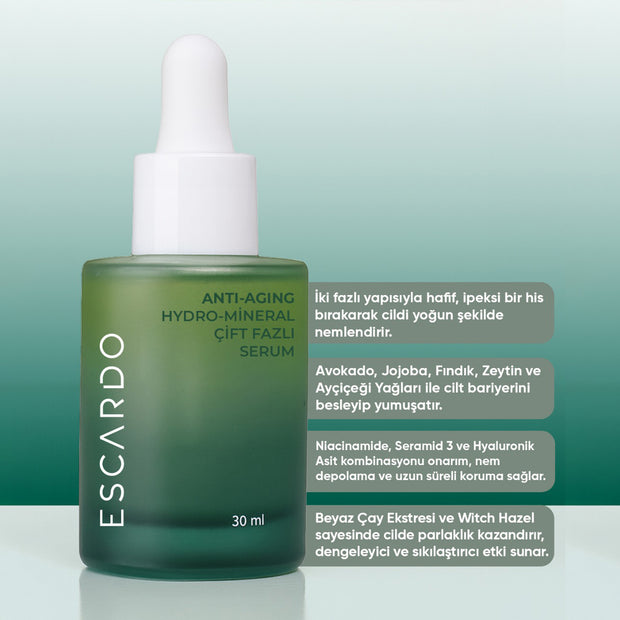 Escardo Hydro Mineral Çift Fazlı Serum