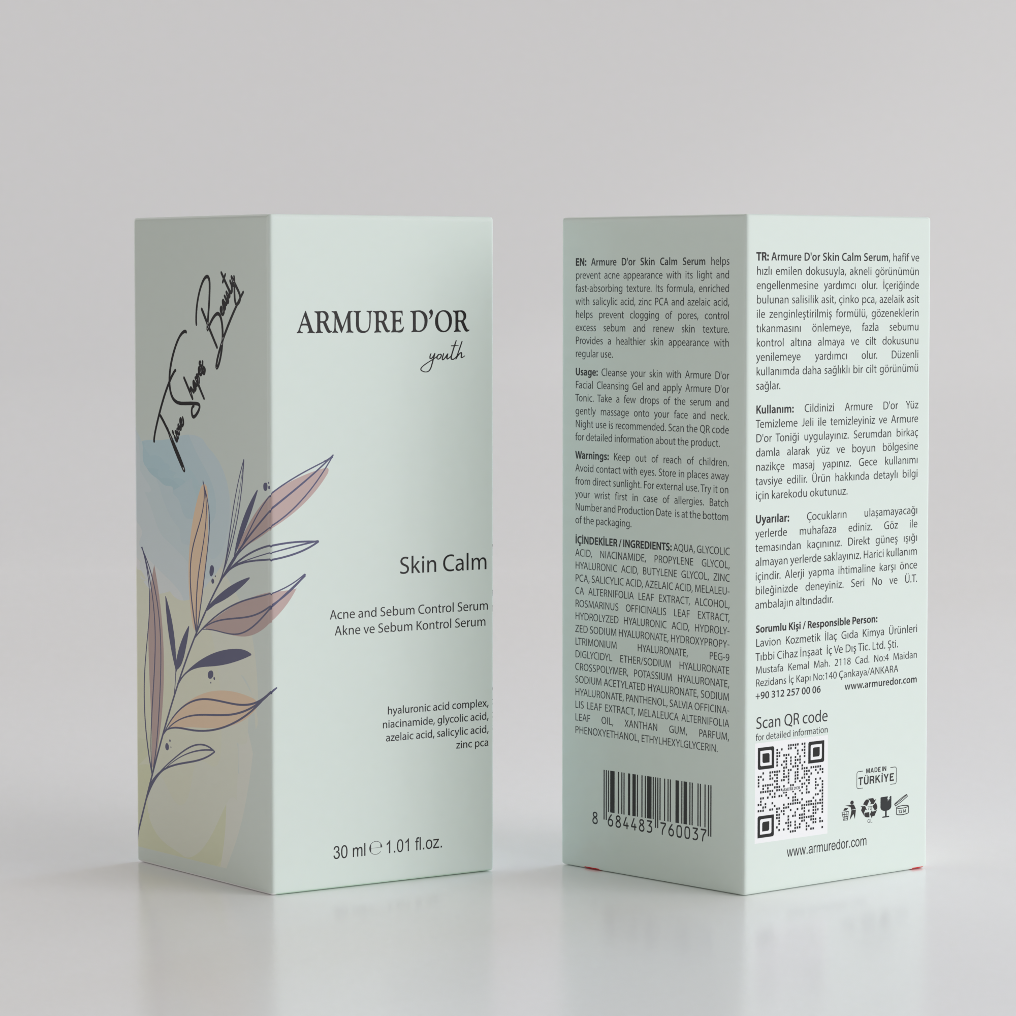 ARMURE D'OR Skin Calm - Acne Karşıtı Ve Sebum Kontrol Serumu