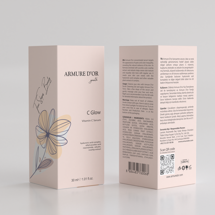 ARMURE D'OR C GLOW - Vitamin C Cilt Tonu Eşitleyici Ve Aydınlatıcı Serum