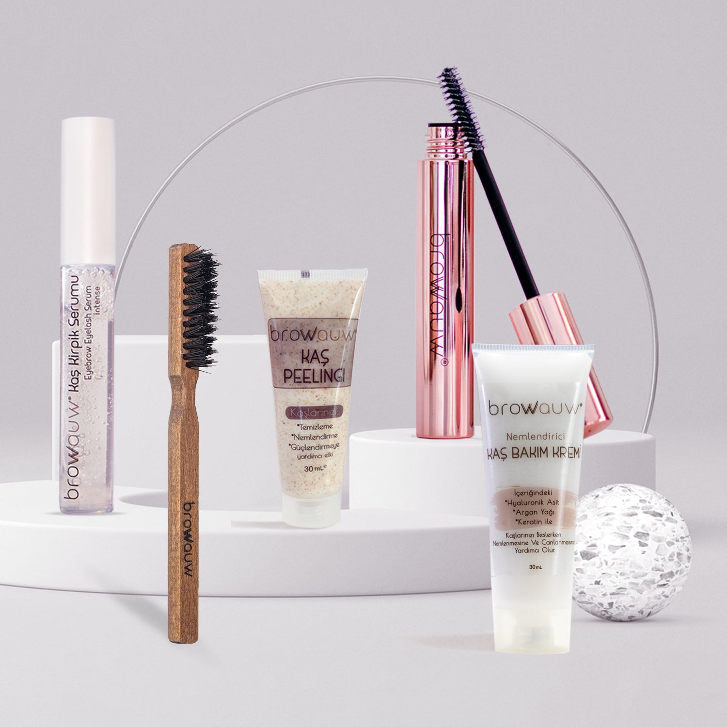 Browwauw Besleyici ve Yenileyici Kaş Güzellik Seti
