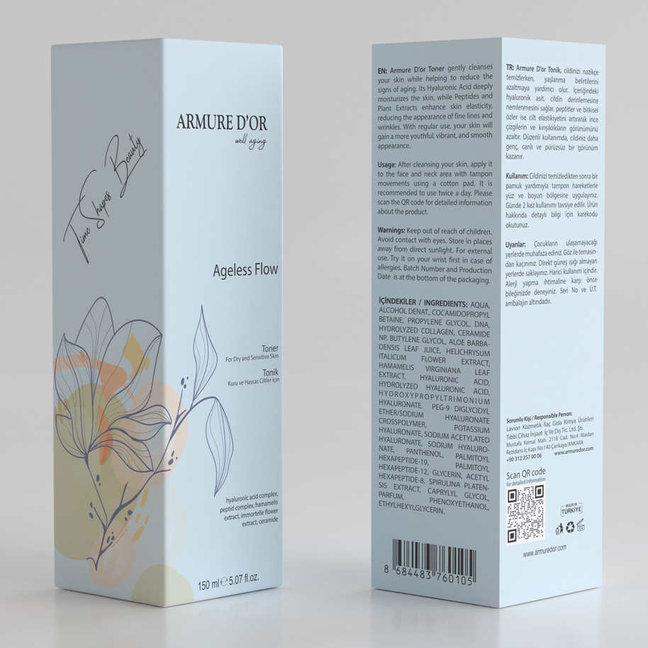 ARMURE D'OR Ageless Flow - Kuru Ve Hassas Ciltler İçin Tonik